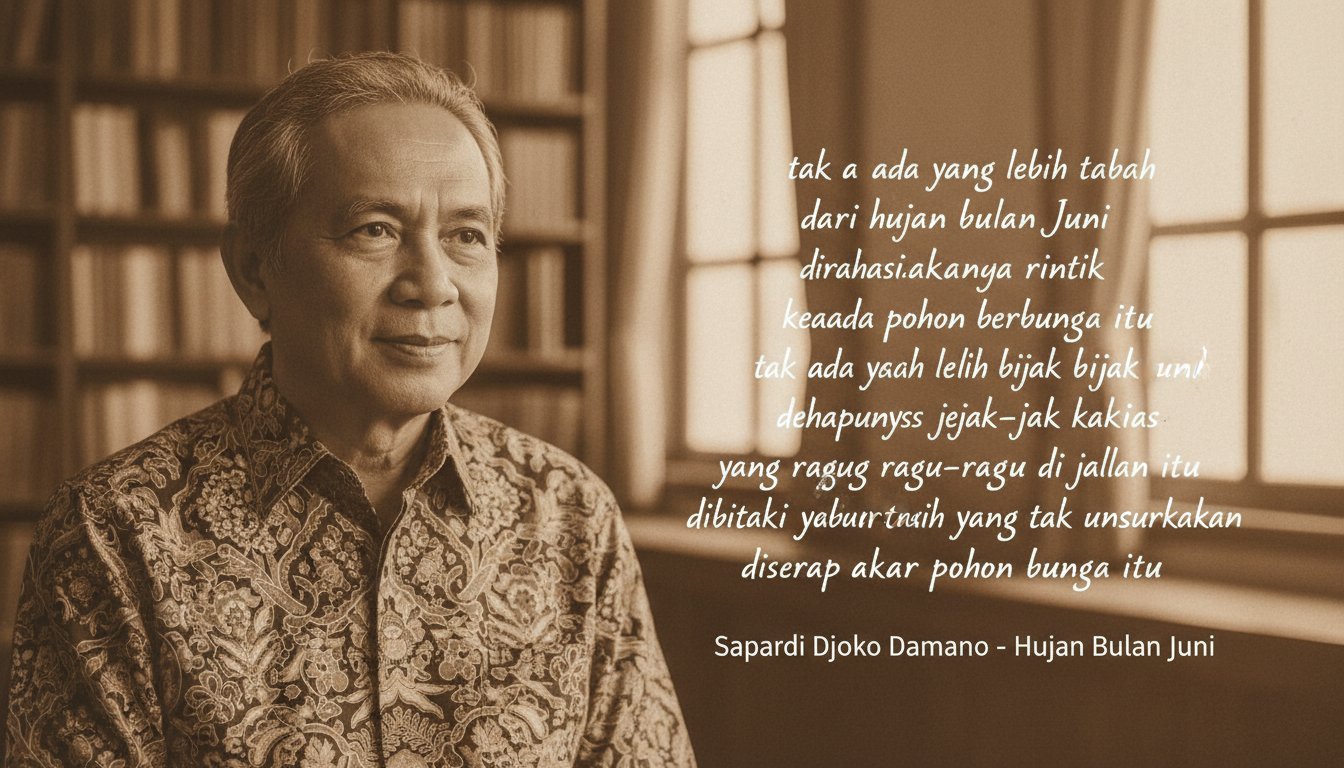 Keindahan dalam Kesunyian: Membedah Kumpulan Puisi 'Hujan Bulan Juni' Sapardi Djoko Damono